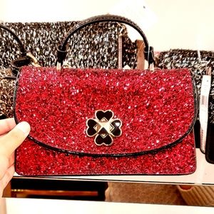 KATE SPADE MINI TOP HANDLE CROSSBDY ODETTE GLITTER